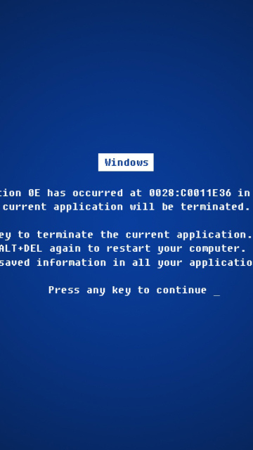 Error Microsoft screenshot #1 360x640