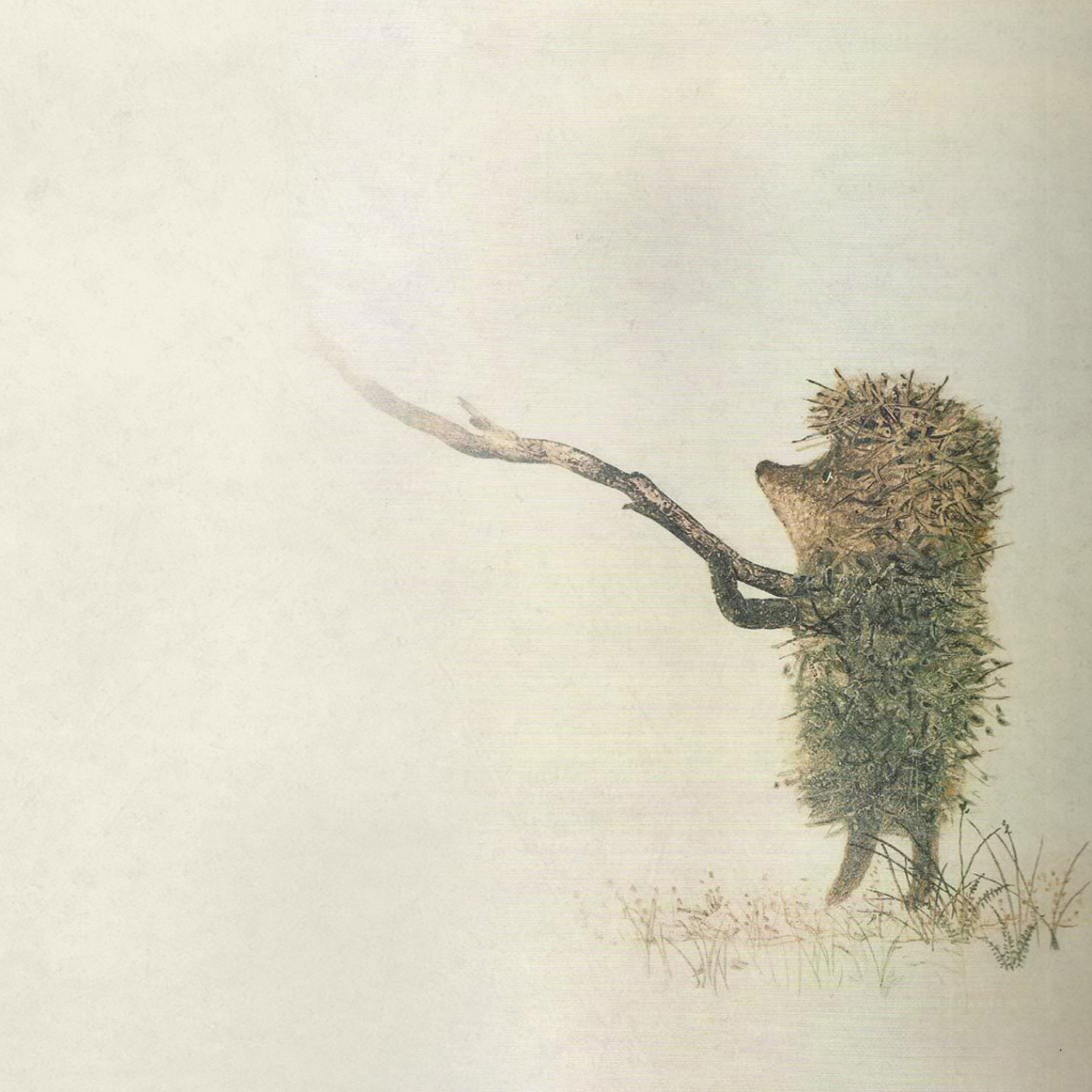 Обои Hedgehog In Fog Russian Cartoon 1024x1024