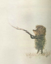 Обои Hedgehog In Fog Russian Cartoon 176x220