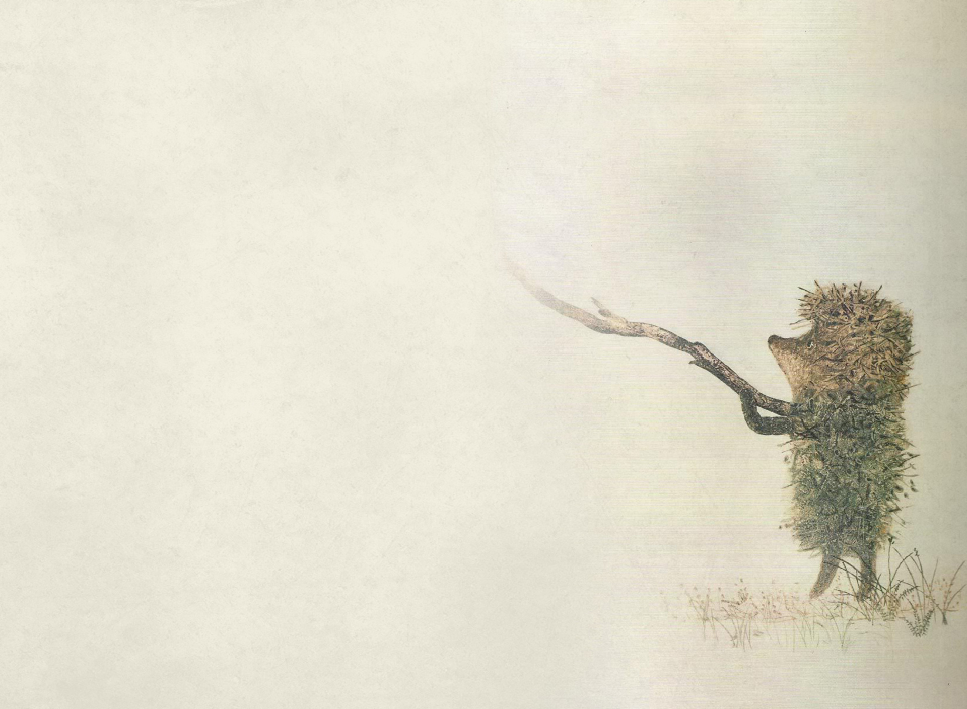 Das Hedgehog In Fog Russian Cartoon Wallpaper 1920x1408