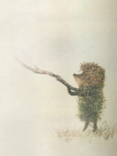 Hedgehog In Fog Russian Cartoon wallpaper 240x320