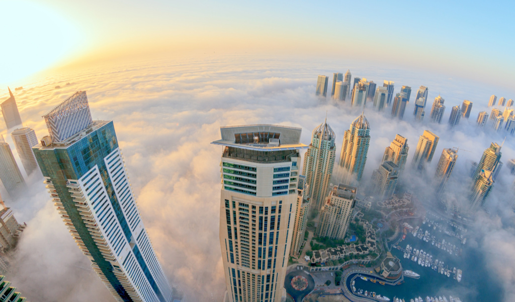 Das Dubai Best View Wallpaper 1024x600