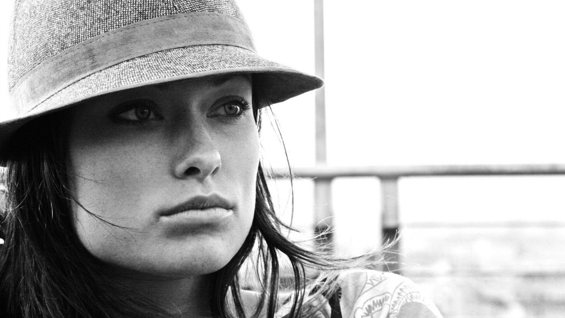 Olivia Wilde Wearing Hat wallpaper 1920x1080