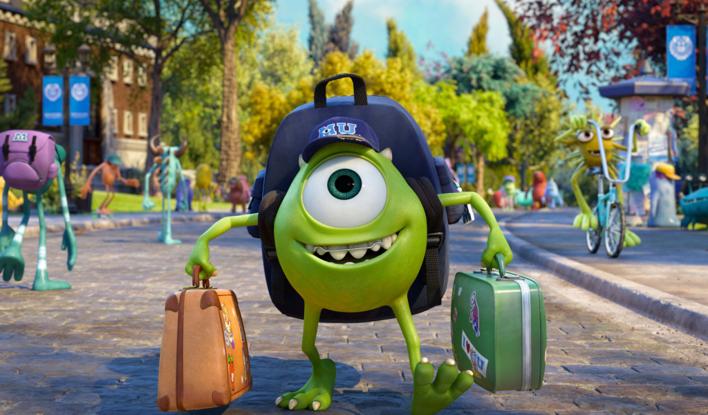 Screenshot №1 pro téma Monsters Uiversity Disney Pixar 1024x600