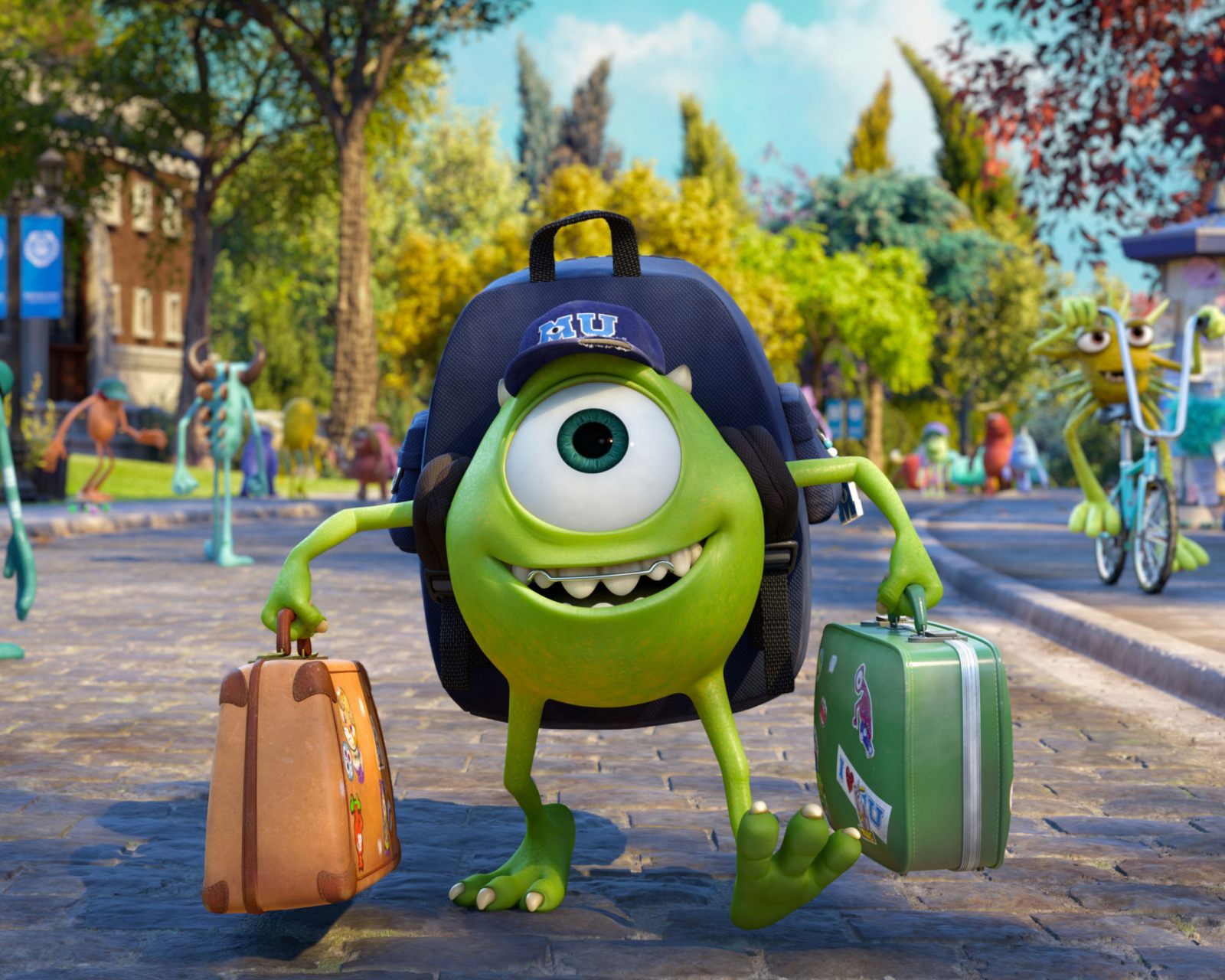 Обои Monsters Uiversity Disney Pixar 1600x1280