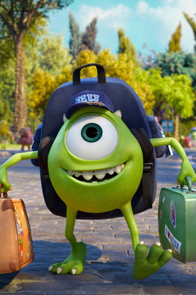 Обои Monsters Uiversity Disney Pixar 640x960