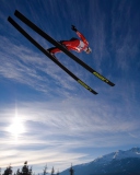 Обои Skiing Jump 128x160