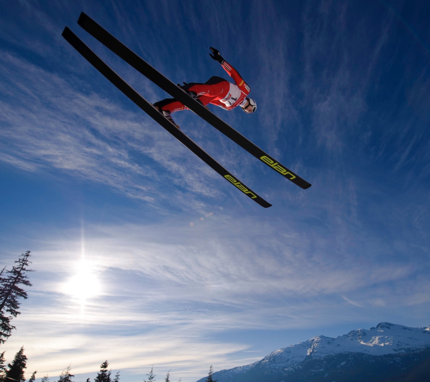 Das Skiing Jump Wallpaper 1440x1280