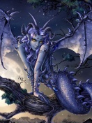 Das Vamp Devil Dragongirl Wallpaper 132x176