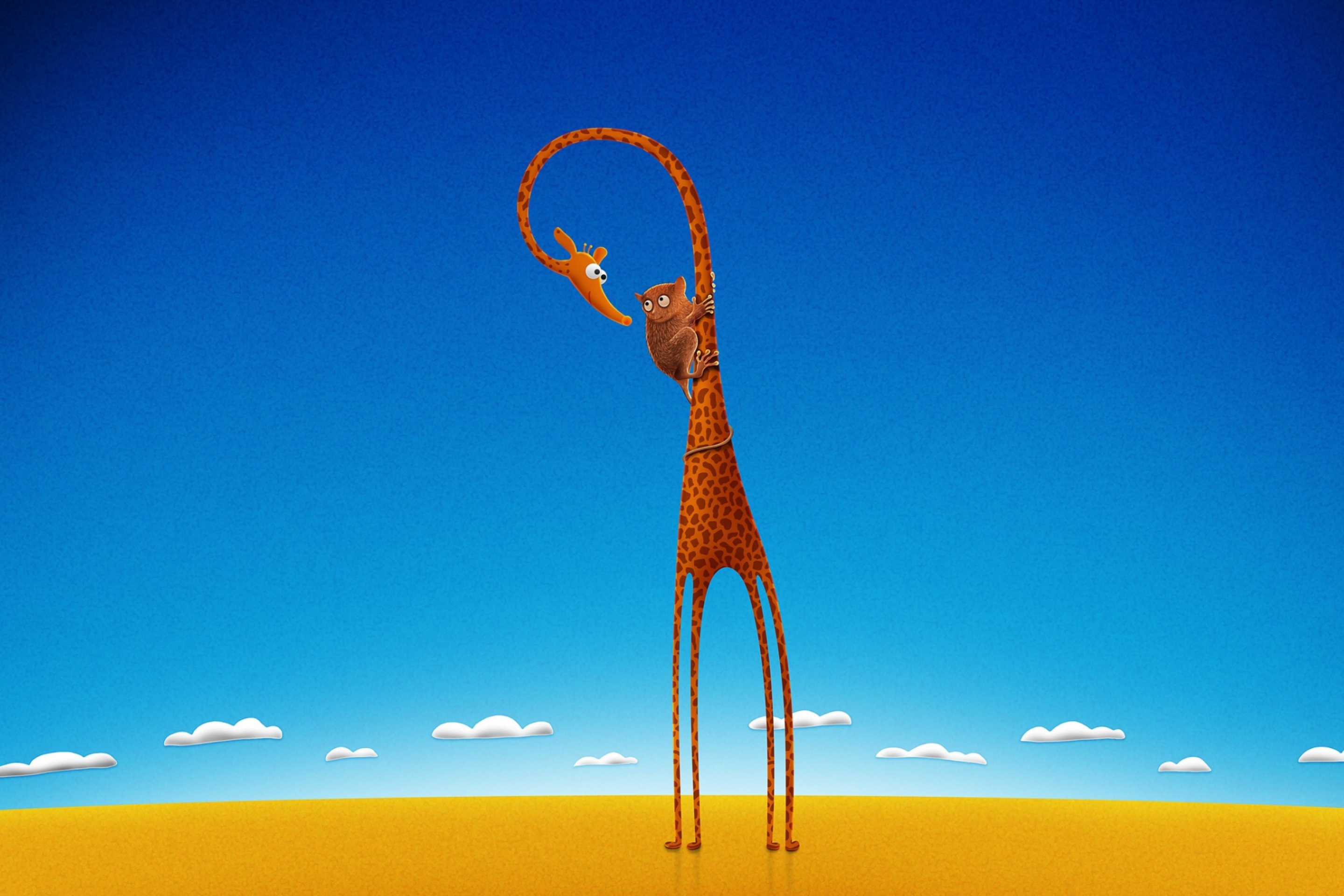 Funny Giraffe With Friend screenshot #1 2880x1920
