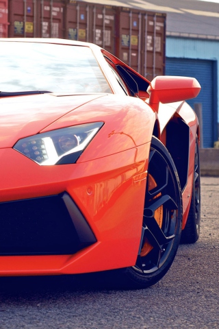 Screenshot №1 pro téma New Lamborghini Aventador 320x480