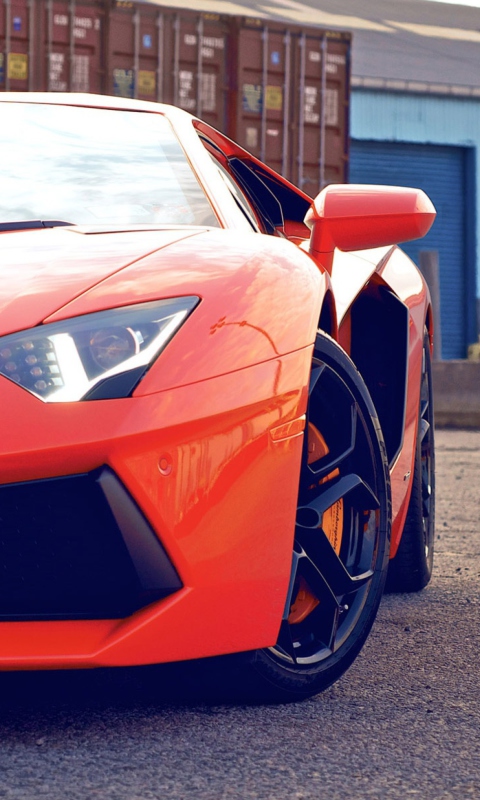 Screenshot №1 pro téma New Lamborghini Aventador 480x800