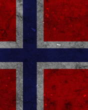 Das Norway Flag Scandinavian Cross Wallpaper 176x220
