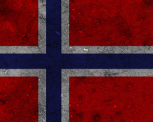Das Norway Flag Scandinavian Cross Wallpaper 220x176
