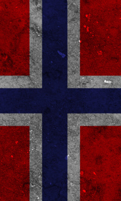 Das Norway Flag Scandinavian Cross Wallpaper 240x400