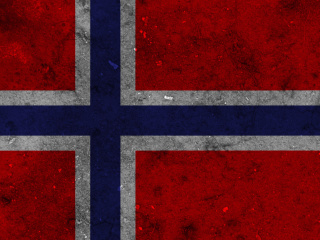 Fondo de pantalla Norway Flag Scandinavian Cross 320x240