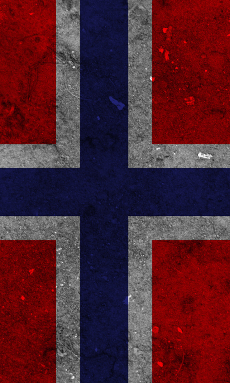 Fondo de pantalla Norway Flag Scandinavian Cross 768x1280