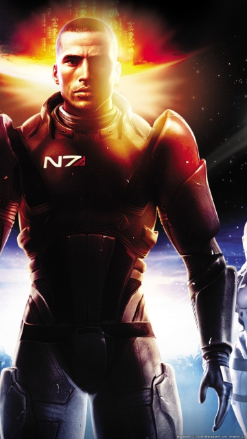 Das Mass Effect Wallpaper 360x640
