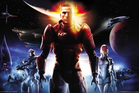 Обои Mass Effect 480x320