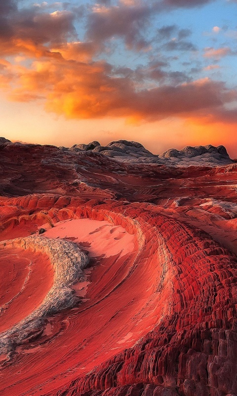 Обои Vermilion Cliffs National Monument 480x800