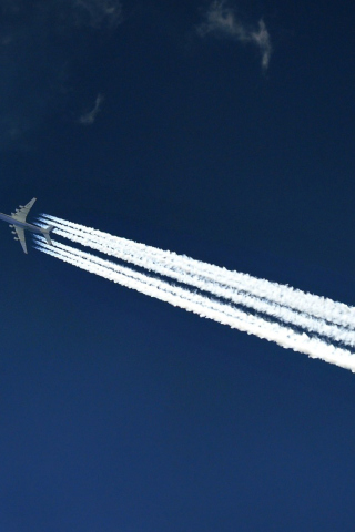 Airplane In Sky wallpaper 320x480
