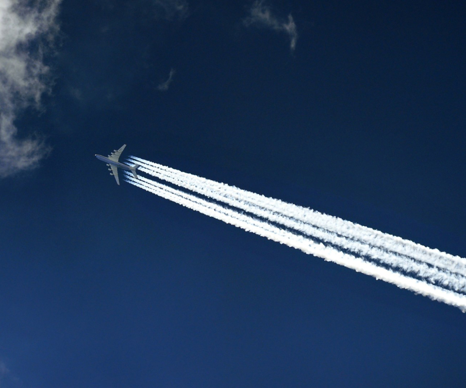 Обои Airplane In Sky 960x800