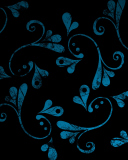 Screenshot №1 pro téma Dark Blue Pattern 128x160