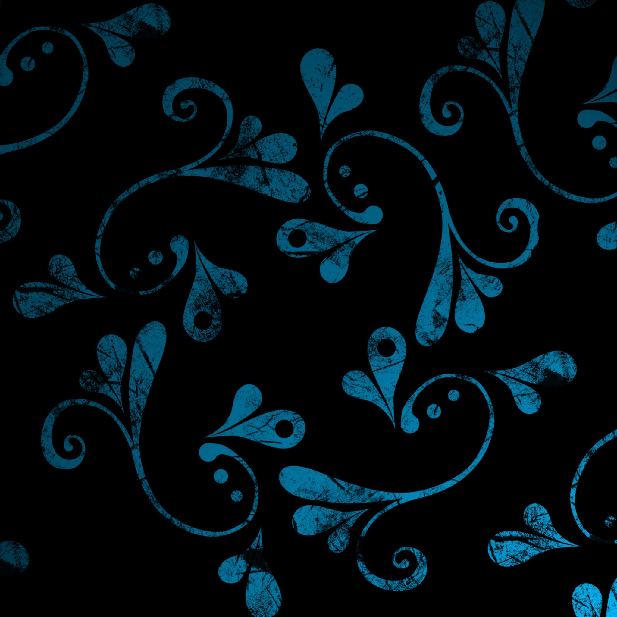 Fondo de pantalla Dark Blue Pattern 2048x2048