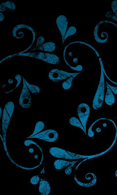 Das Dark Blue Pattern Wallpaper 240x400