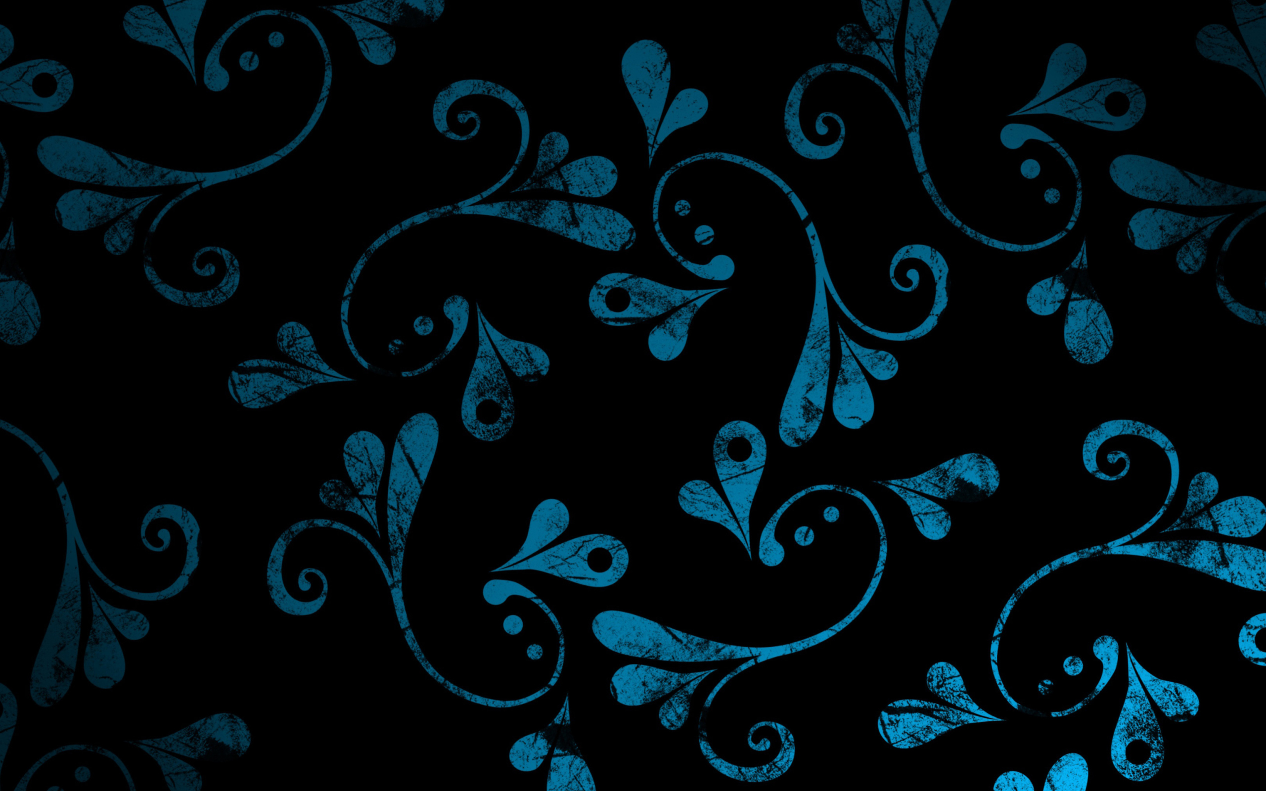Fondo de pantalla Dark Blue Pattern 2560x1600