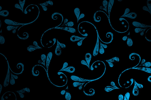 Screenshot №1 pro téma Dark Blue Pattern 480x320