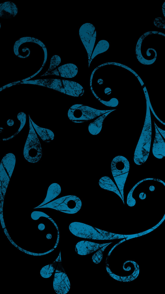 Sfondi Dark Blue Pattern 640x1136