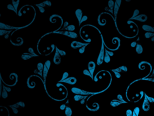 Das Dark Blue Pattern Wallpaper 640x480