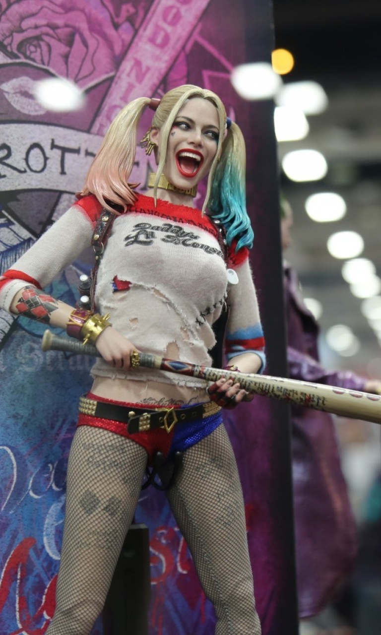 Sfondi Margot Robbie in Suicide Squad film 2016 768x1280