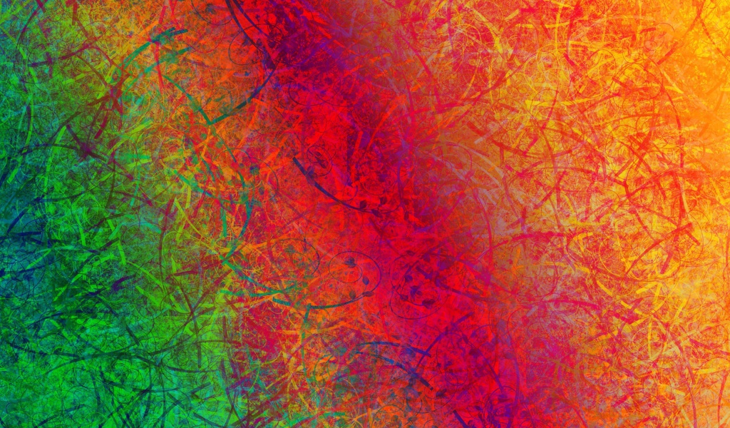 Color Strokes wallpaper 1024x600