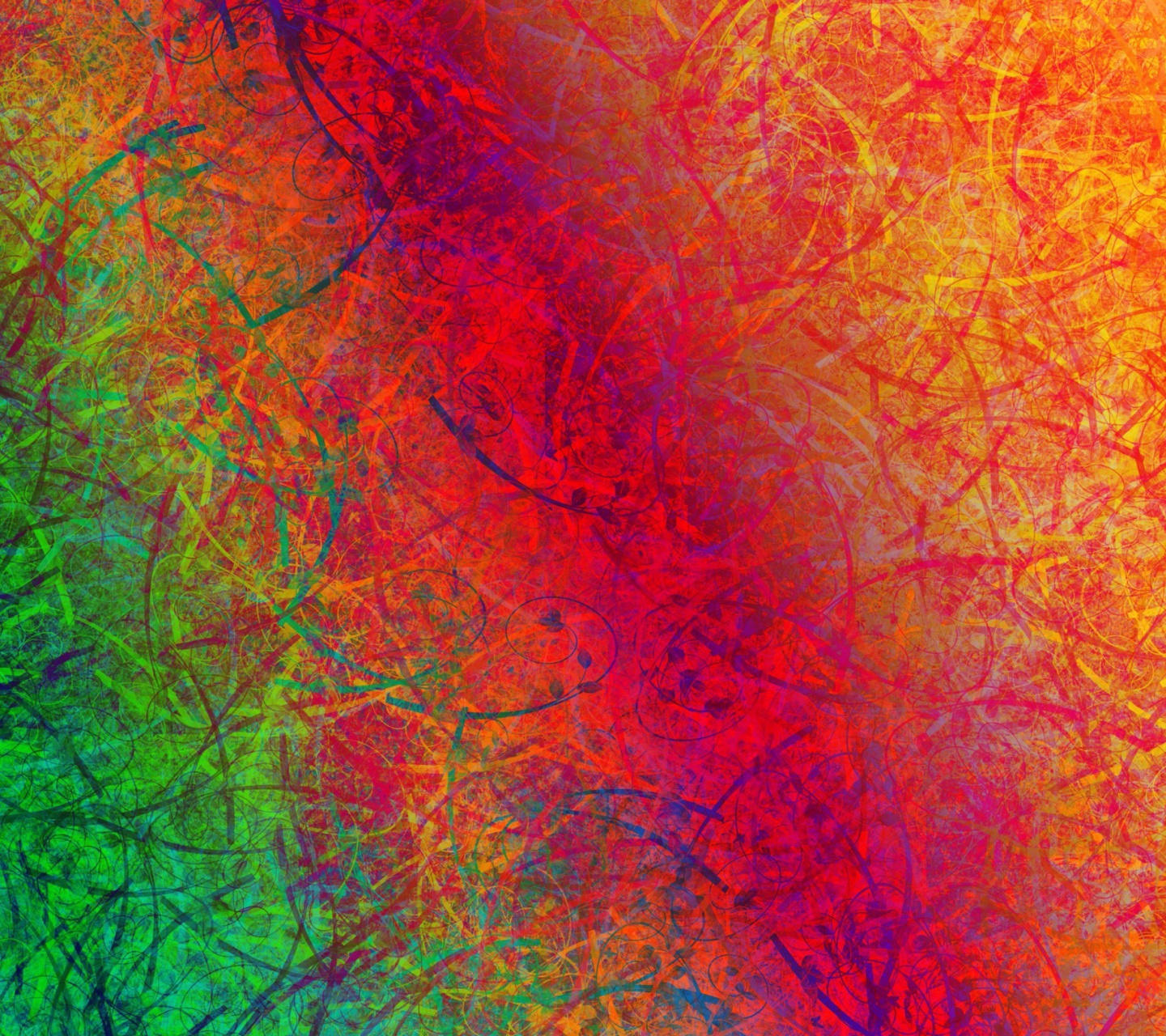 Das Color Strokes Wallpaper 1440x1280