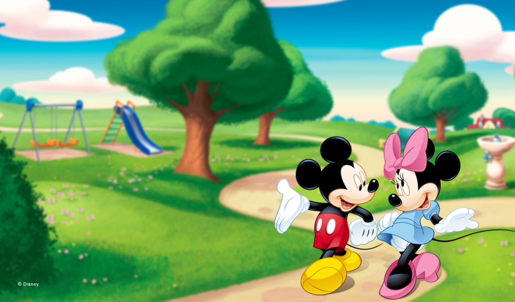 Обои Mickey And Minnie 1024x600