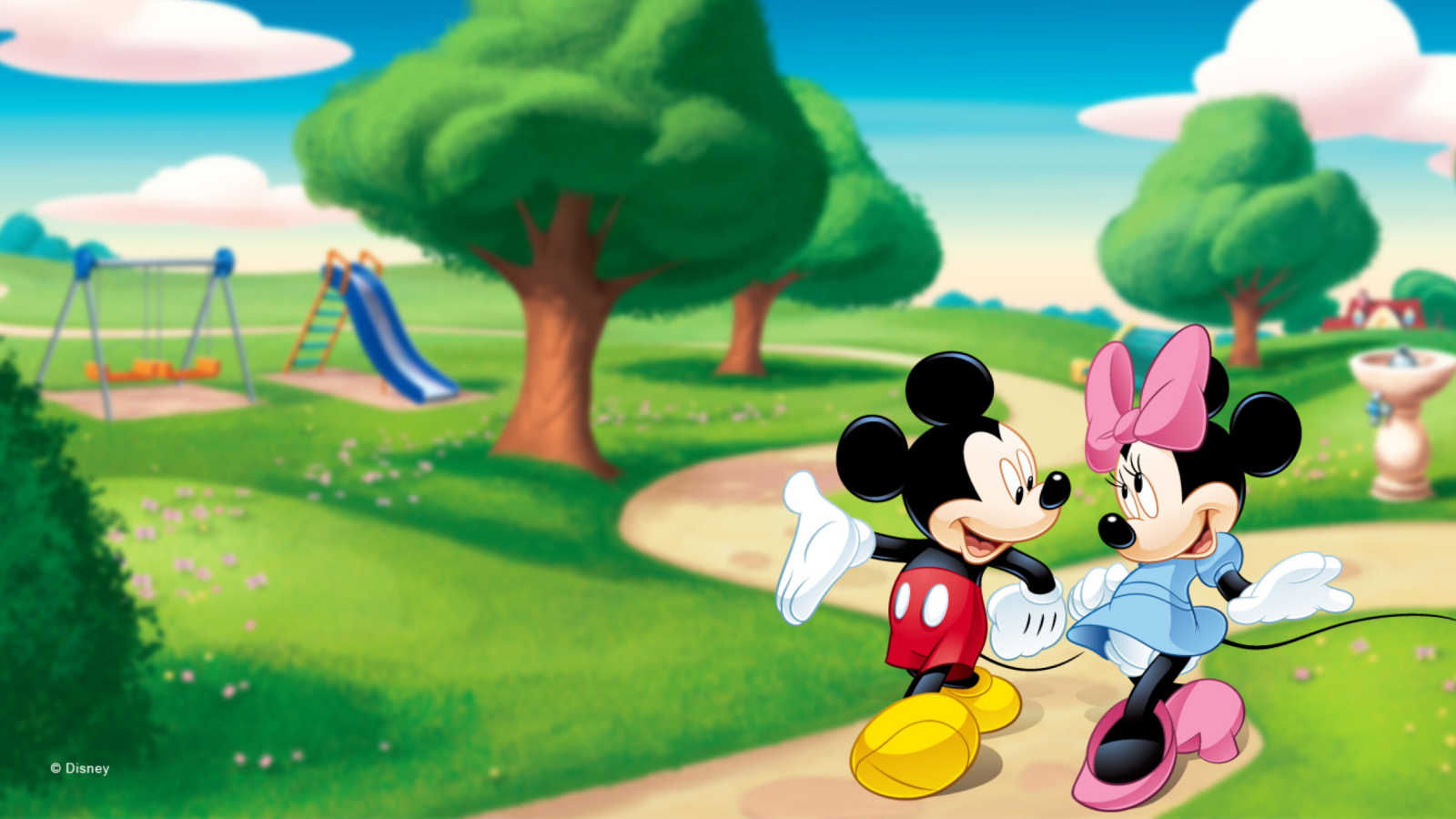 Mickey And Minnie wallpaper 1600x900