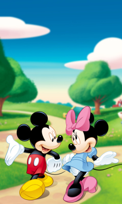Обои Mickey And Minnie 240x400