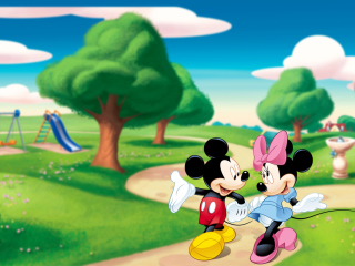 Das Mickey And Minnie Wallpaper 320x240