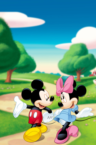 Das Mickey And Minnie Wallpaper 320x480