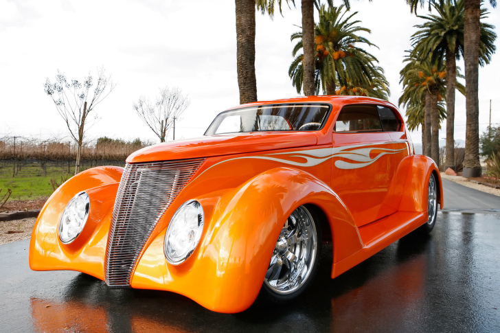 Das 1937 Ford Sedan Dreamsicle Oze 37 Wallpaper