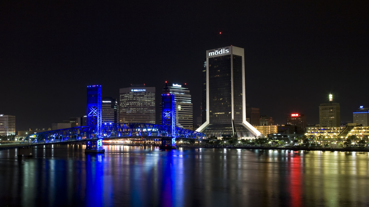 Das Jacksonville Skyline Wallpaper 1280x720