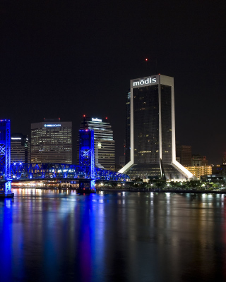 Kostenloses Jacksonville Skyline Wallpaper für Nokia 2690