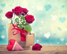 Обои Send Valentines Day Roses 220x176