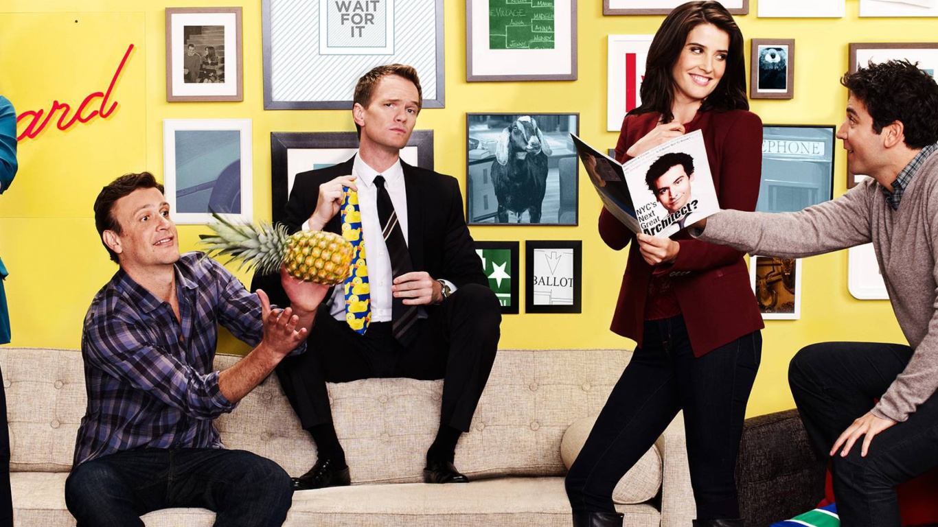 Обои How I Met Your Mother Party 1366x768