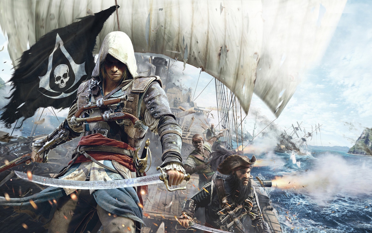 Screenshot №1 pro téma Assassins Creed 4 Black Flag Game 1280x800