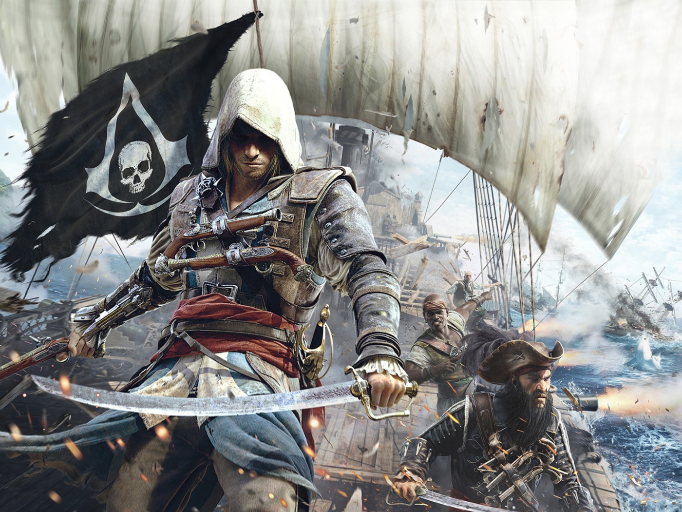 Обои Assassins Creed 4 Black Flag Game 1400x1050