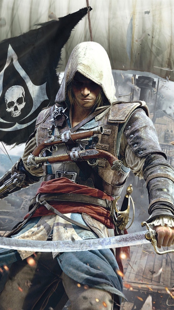 Sfondi Assassins Creed 4 Black Flag Game 360x640