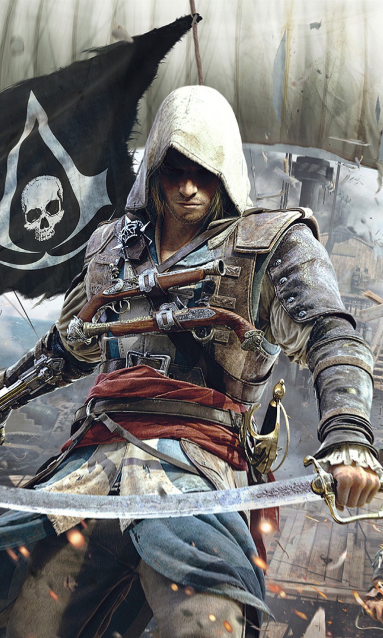 Sfondi Assassins Creed 4 Black Flag Game 768x1280